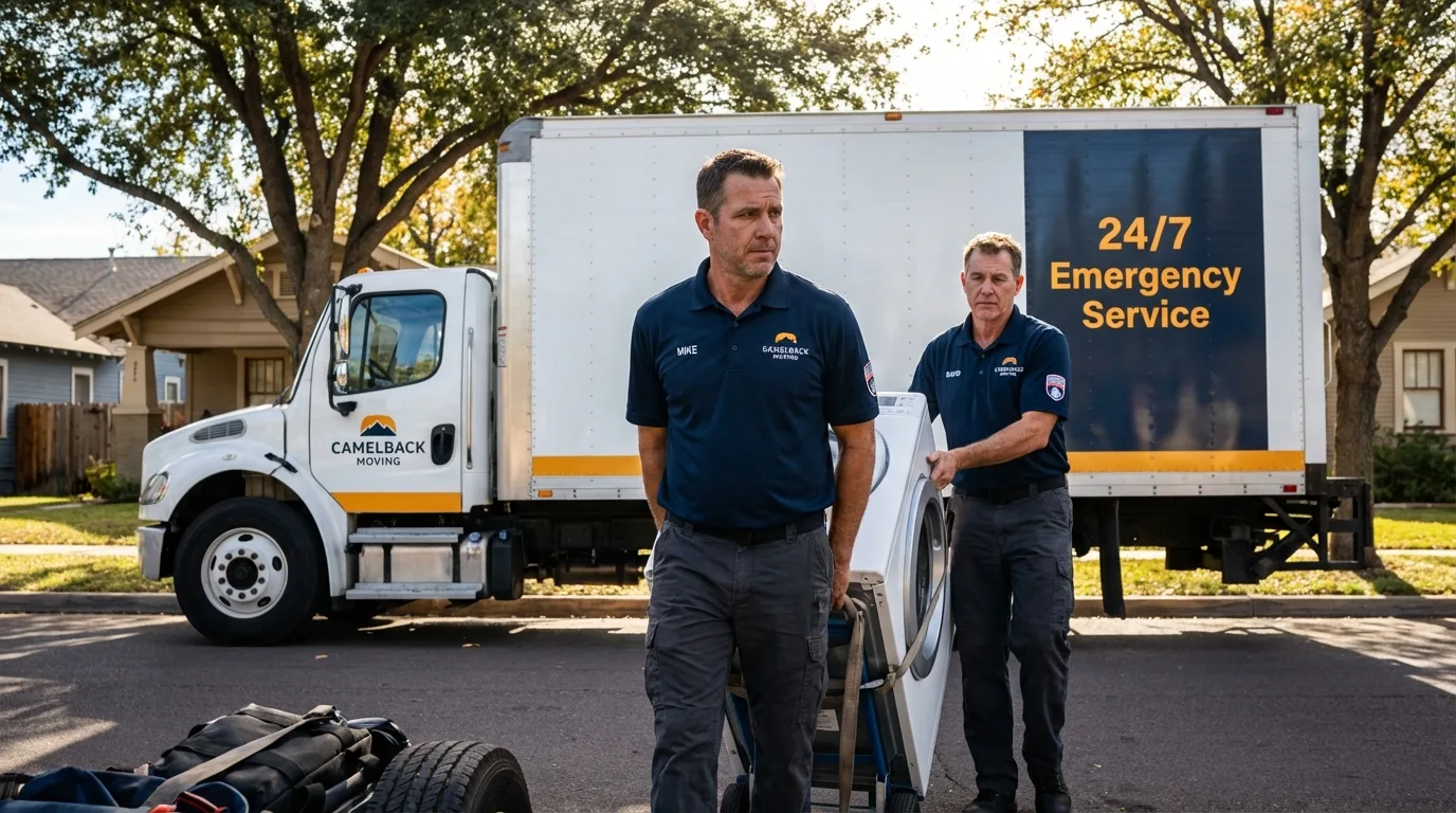CamelBack Moving crew loading furniture in Folly Beach, SC